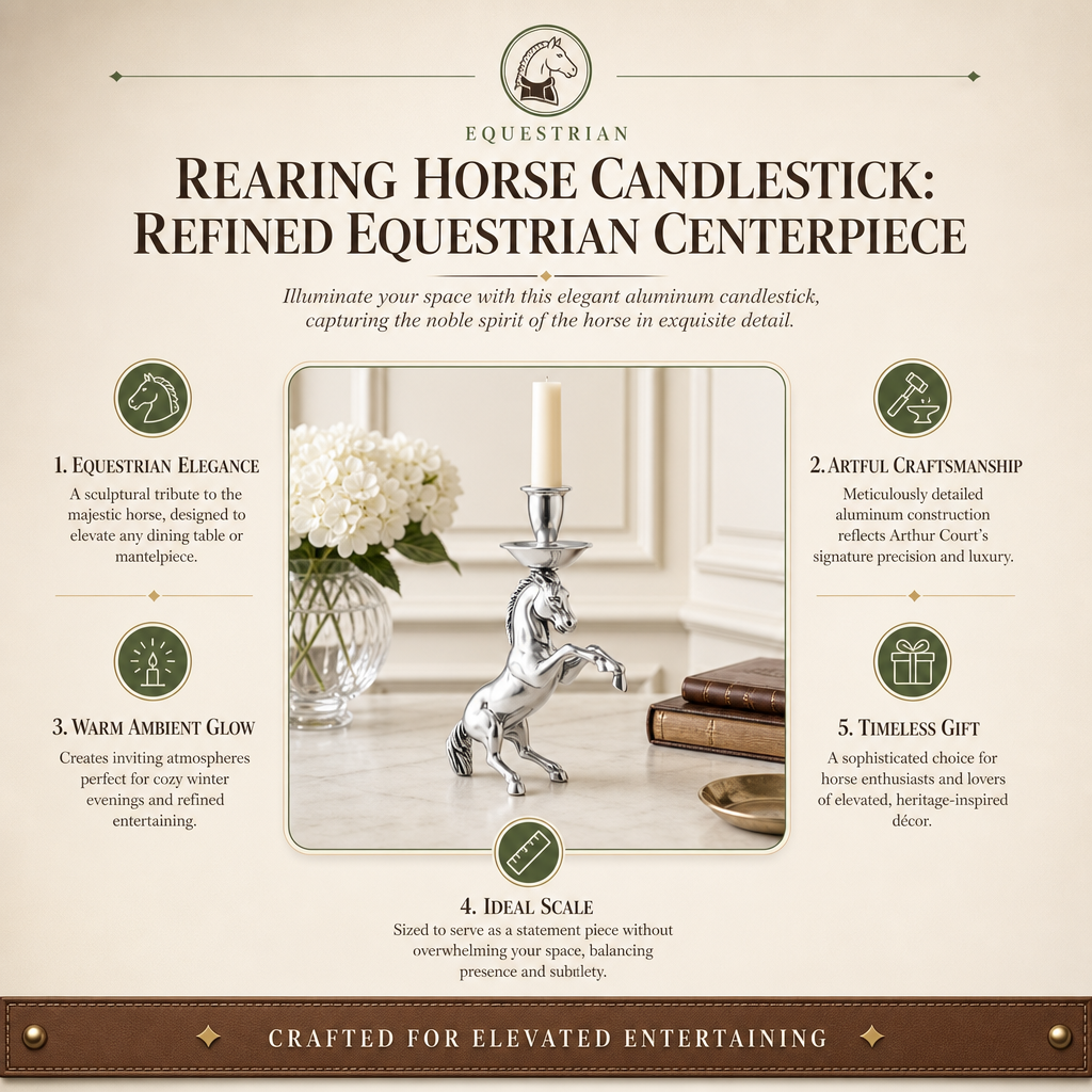 Rearing Horse Candlestick