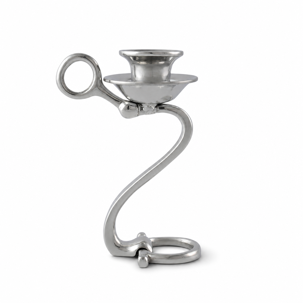 Equestrian Bit Single Candlestick