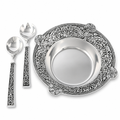 Concho Pattern Salad Bowl with Serving Set