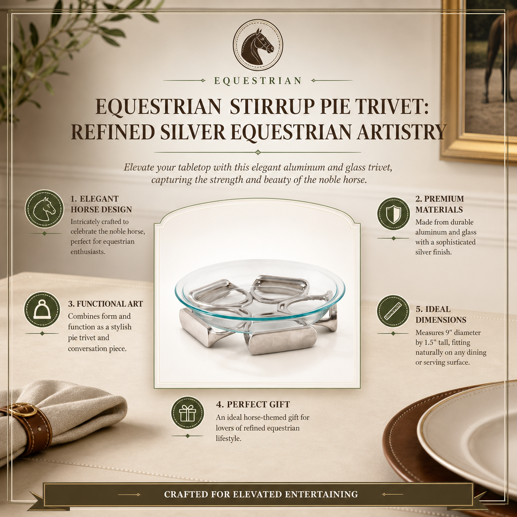 Equestrian Stirrup Pie Trivet
