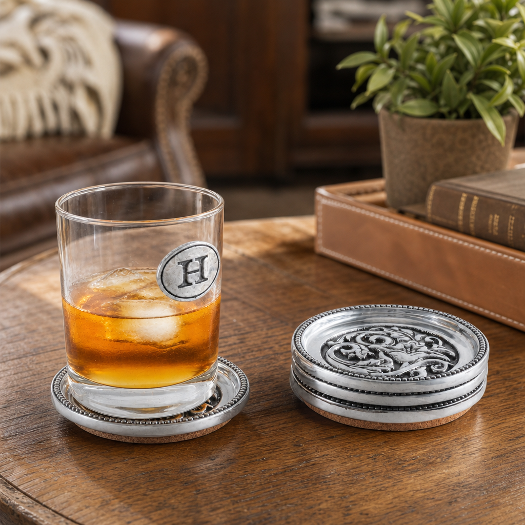 Concho Western Drink Coaster Set of 4