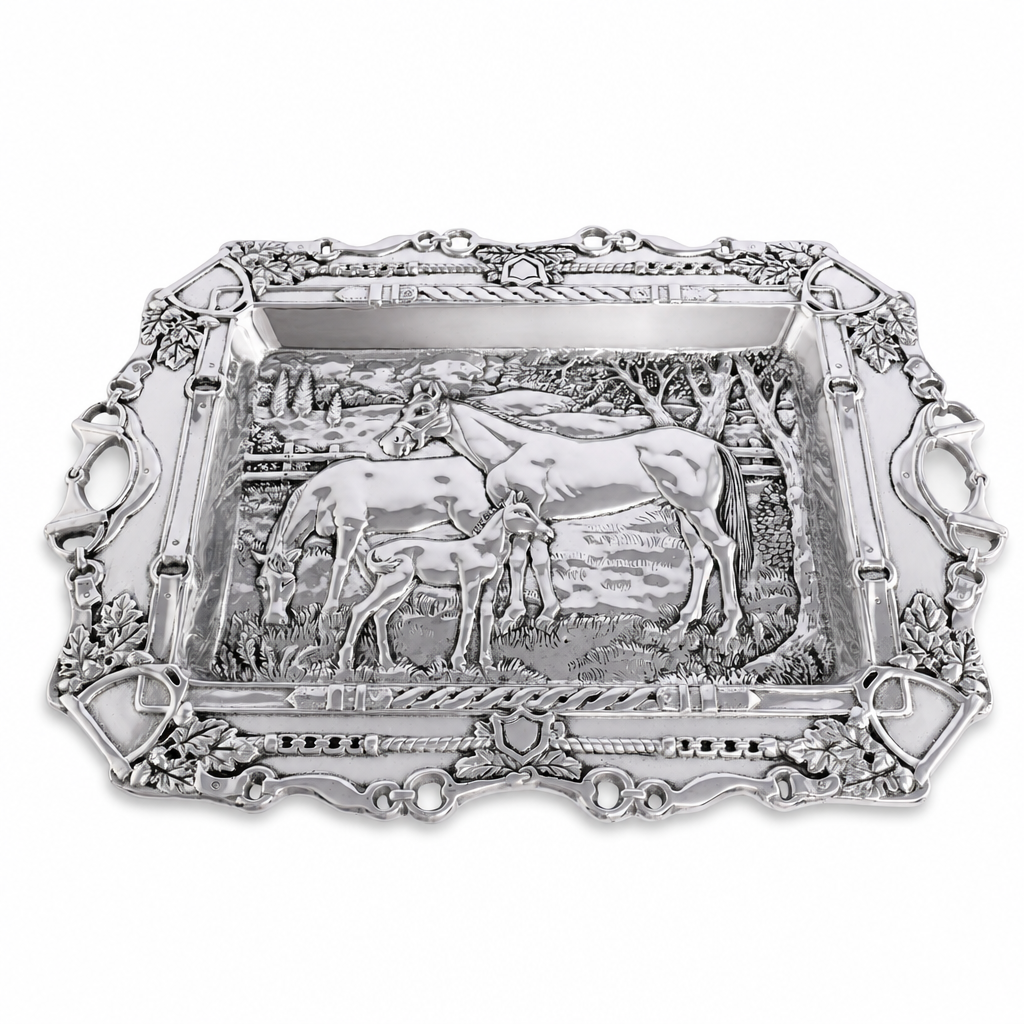 Grazing Horses Parlor Tray