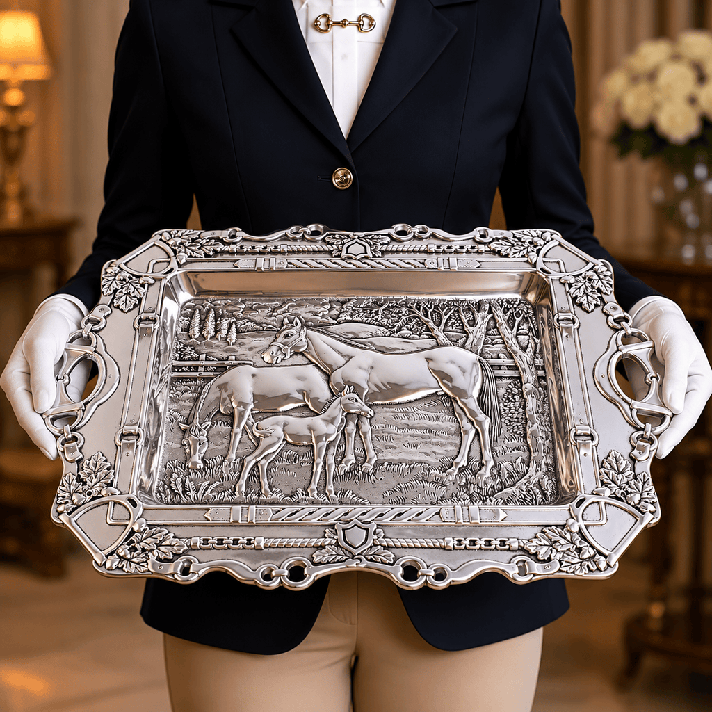 Grazing Horses Parlor Tray