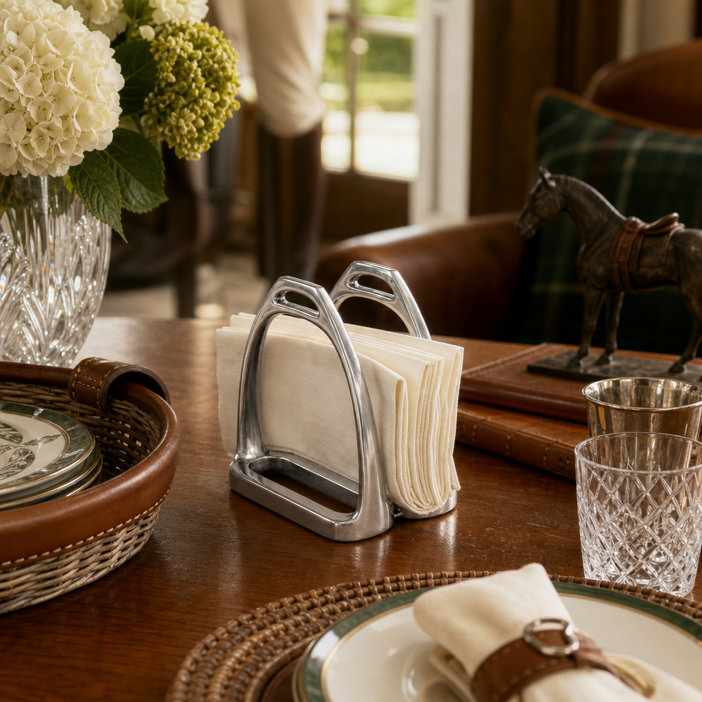 Equestrian Stirrup Napkin Holder