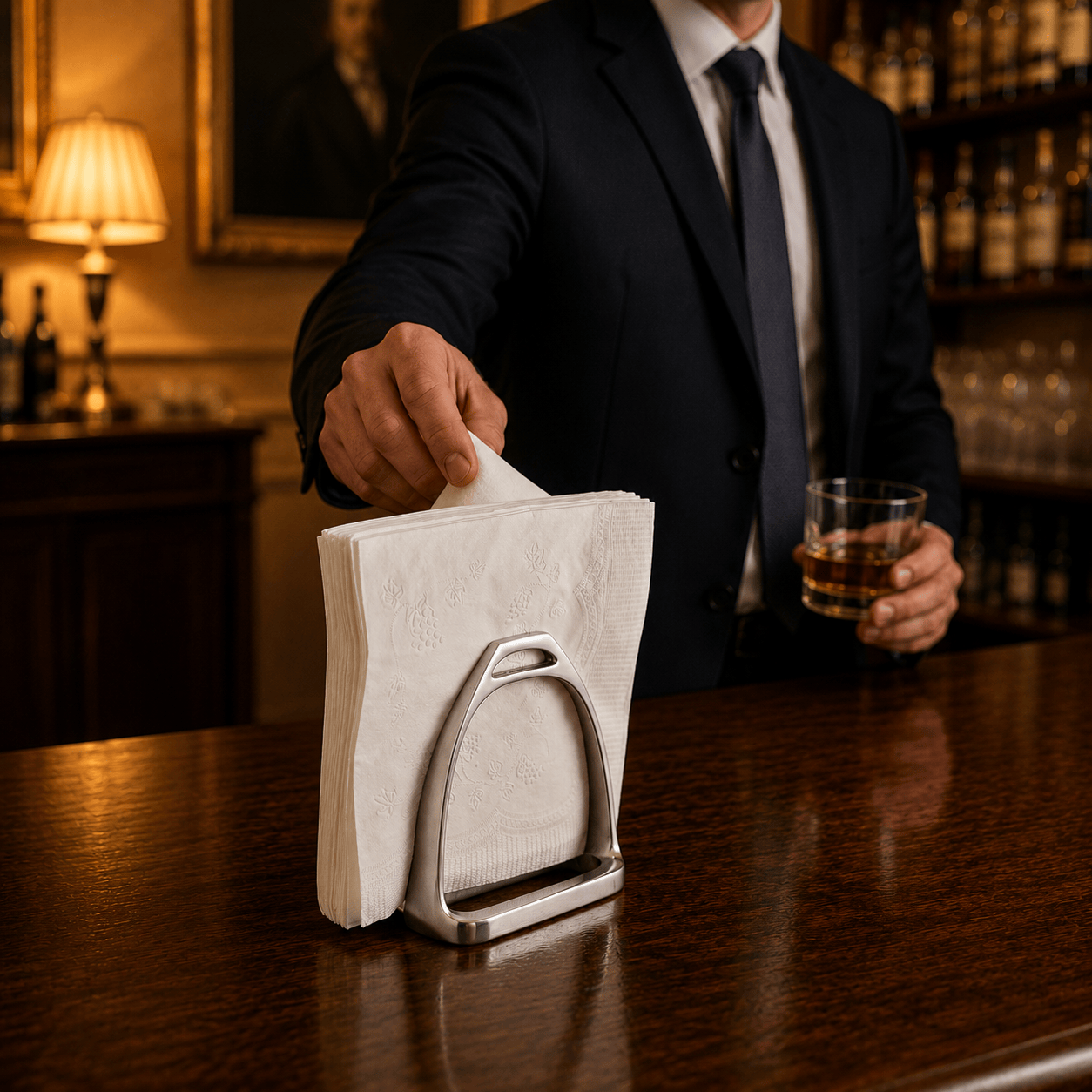Equestrian Stirrup Napkin Holder