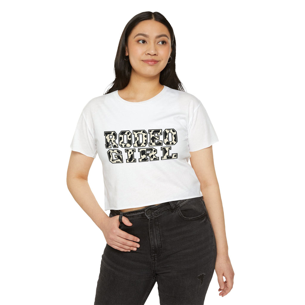 Rodeo Girl Crop Top — Western Cowgirl Festival Tee