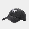 Horsing Around Distressed Cowgirl Baseball Cap Adjustable Embroidered Horse