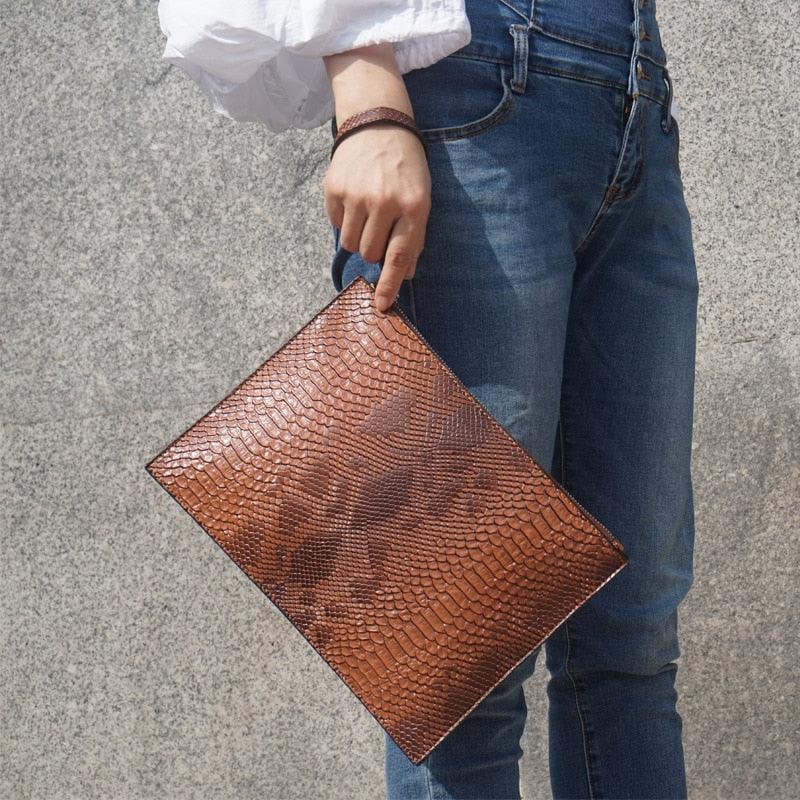 Python Luxe Clutch PLC-01 Simulated Leather Evening Bag
