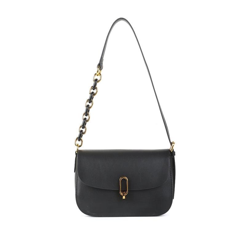 Saddle Bag Handbag For Women Retro Brown Genuine Cowhide Leather SB01