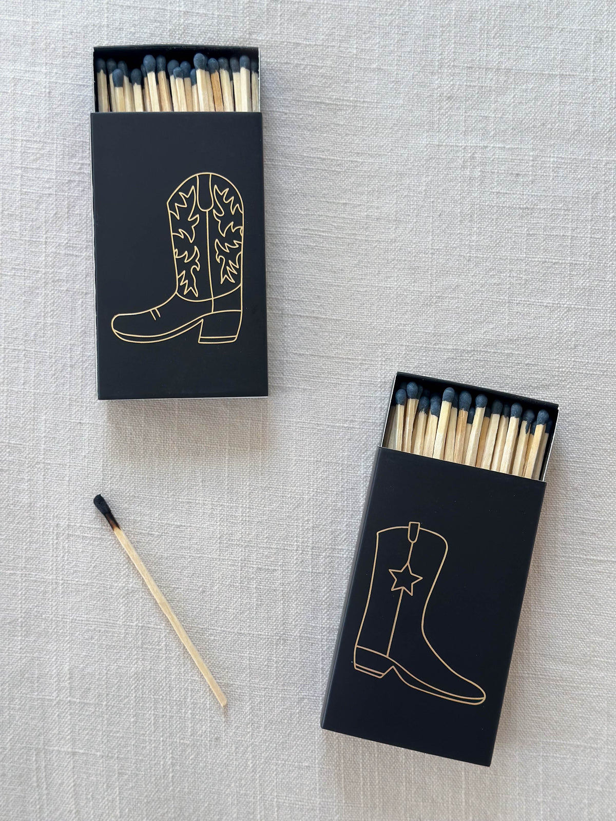 Black Oversized Cowboy Boot Matches