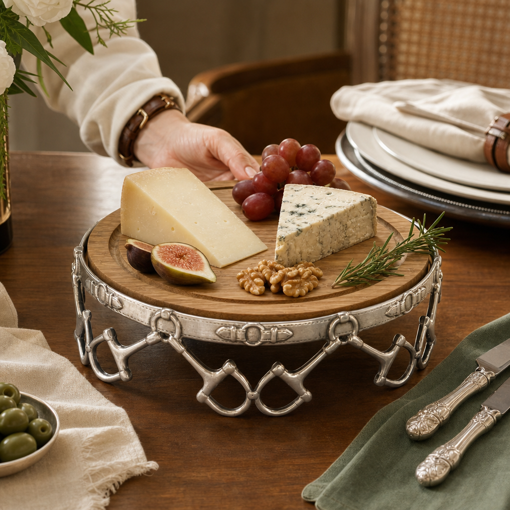 Equestrian Cheese Pedestal