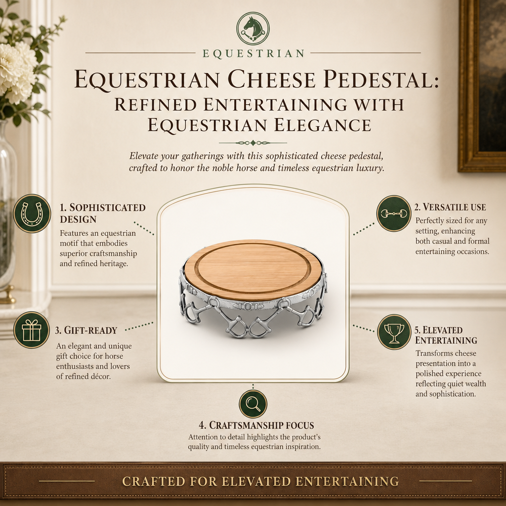 Equestrian Cheese Pedestal