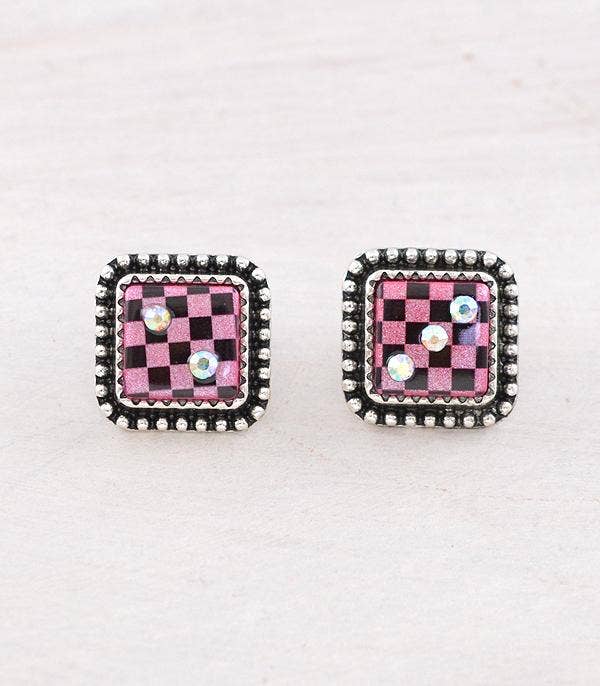 Dice Concho Earrings
