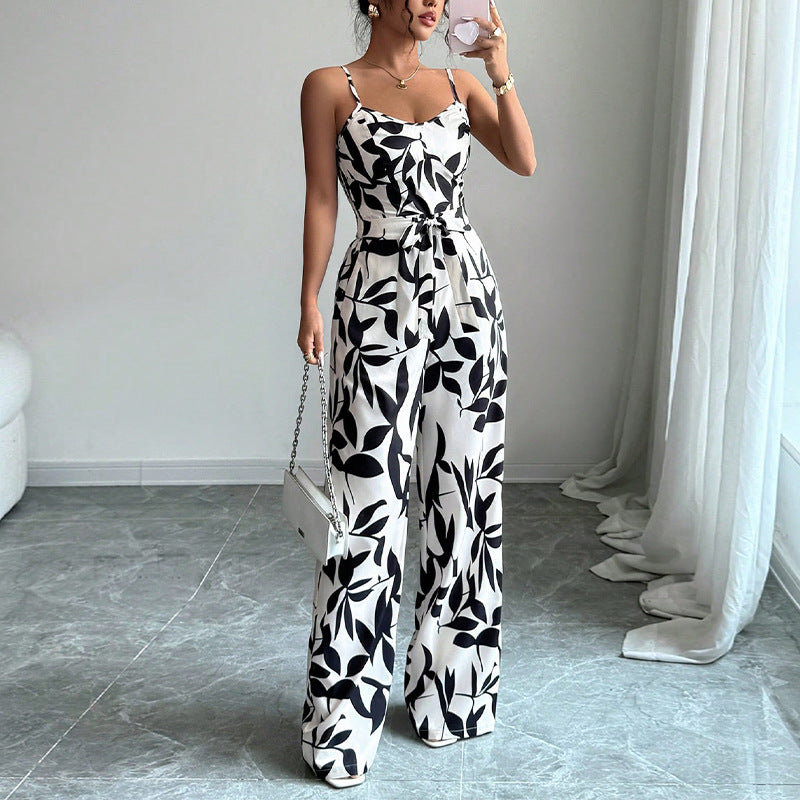 Summer Patterned Women’s Classic Jumpsuit