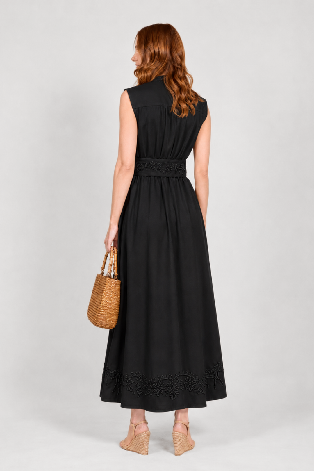 Annie Florale Embroidered Cotton Dress