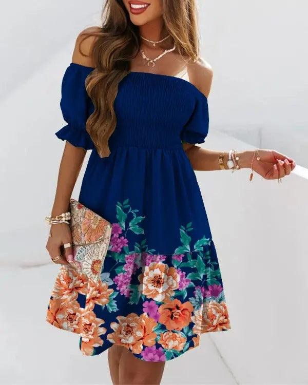 Boho Breeze Off-Shoulder Dress Casual Wear BB-OD01