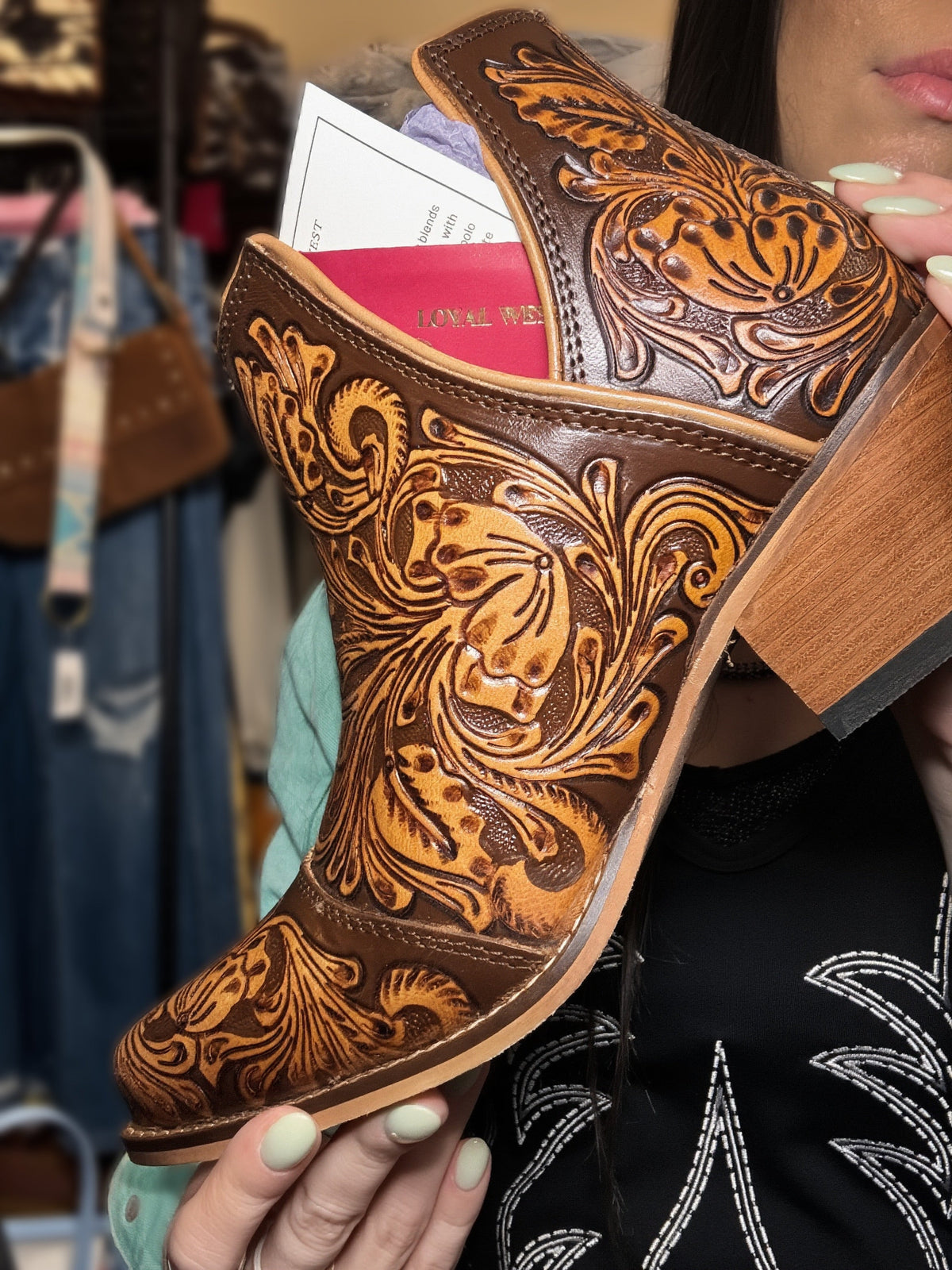 Loyal West X Myra Handtooled Booties