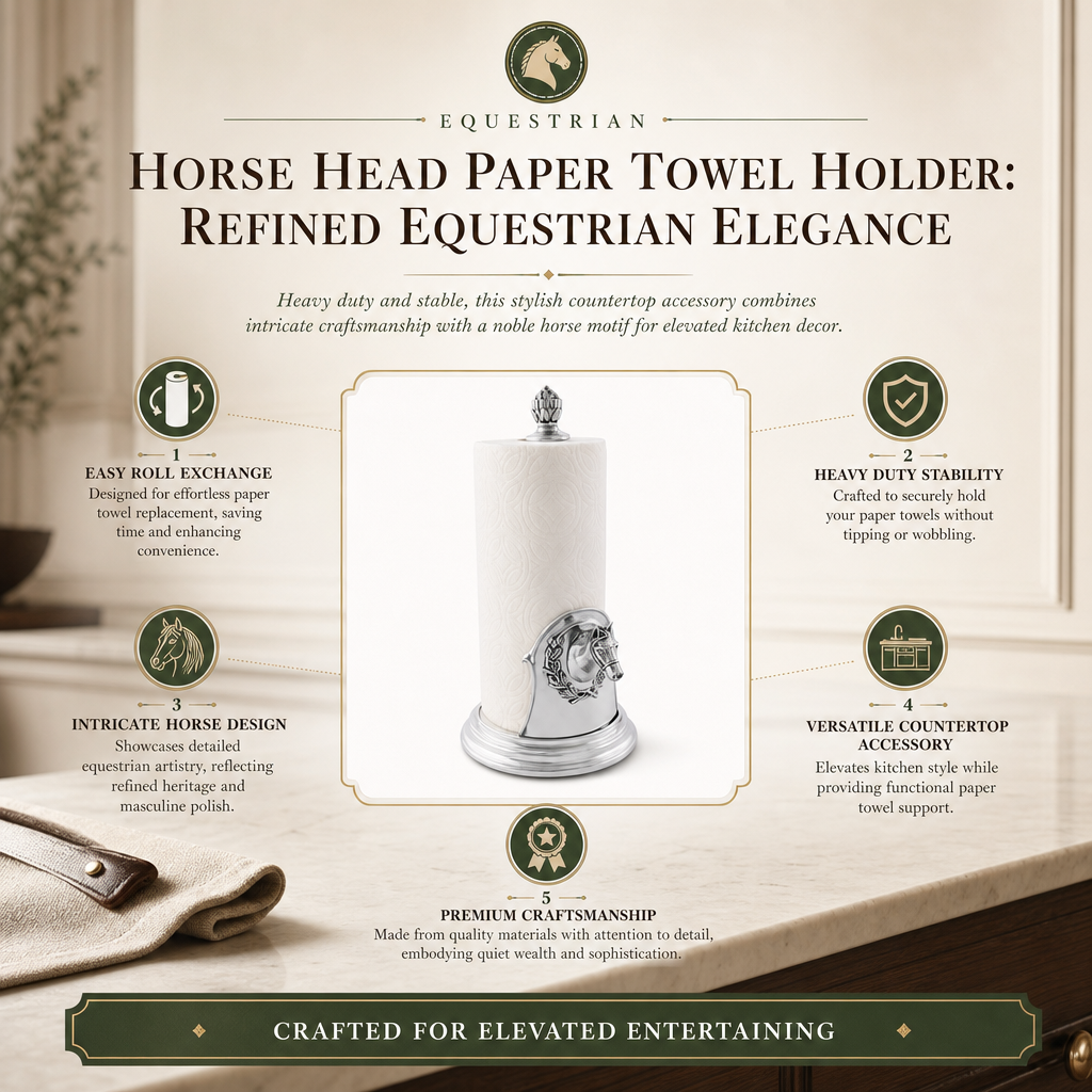 Horse Head Paper Towel Holder