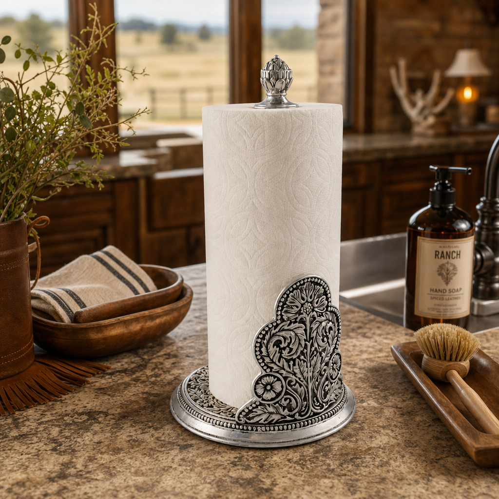 Concho Pattern Paper Towel Holder
