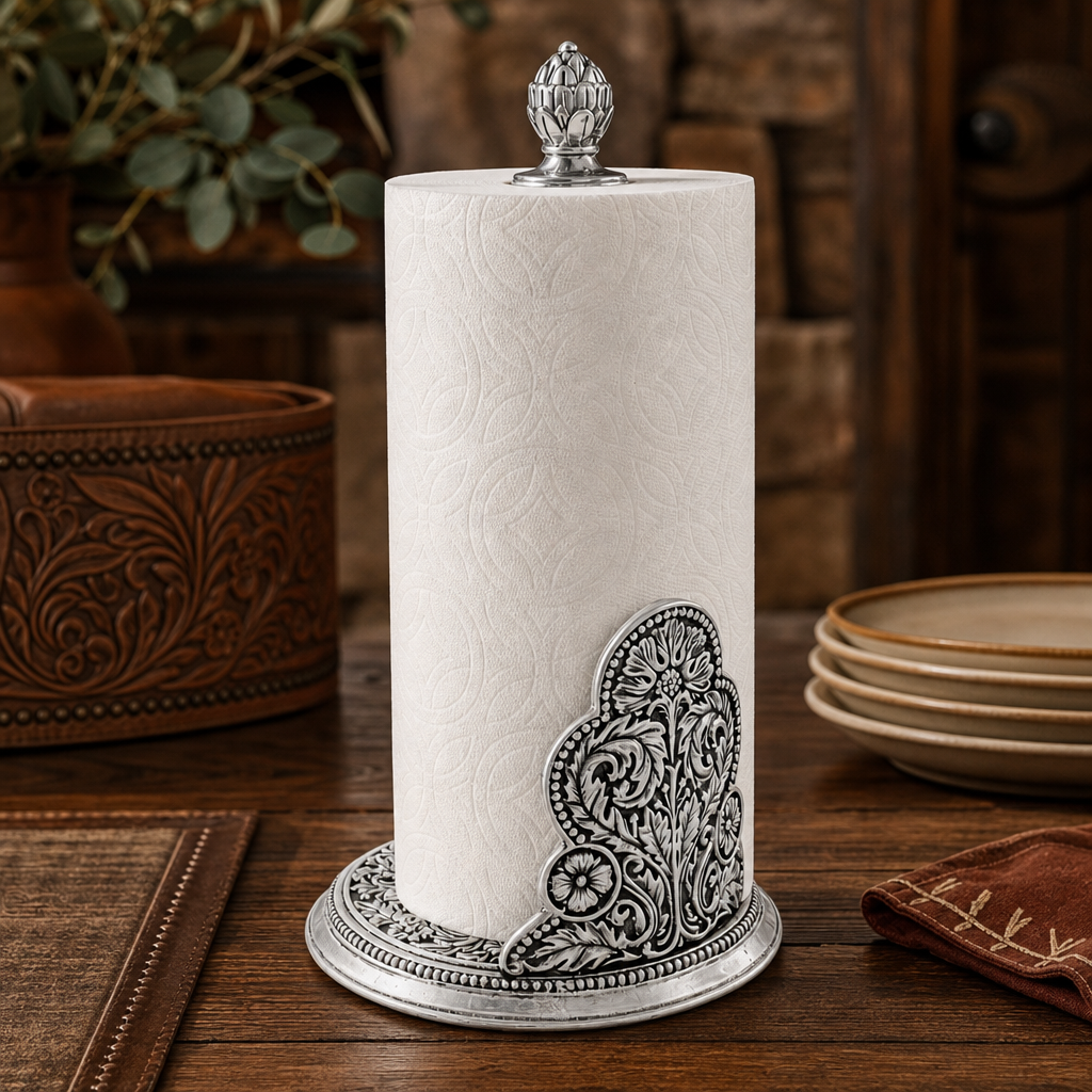 Concho Pattern Paper Towel Holder
