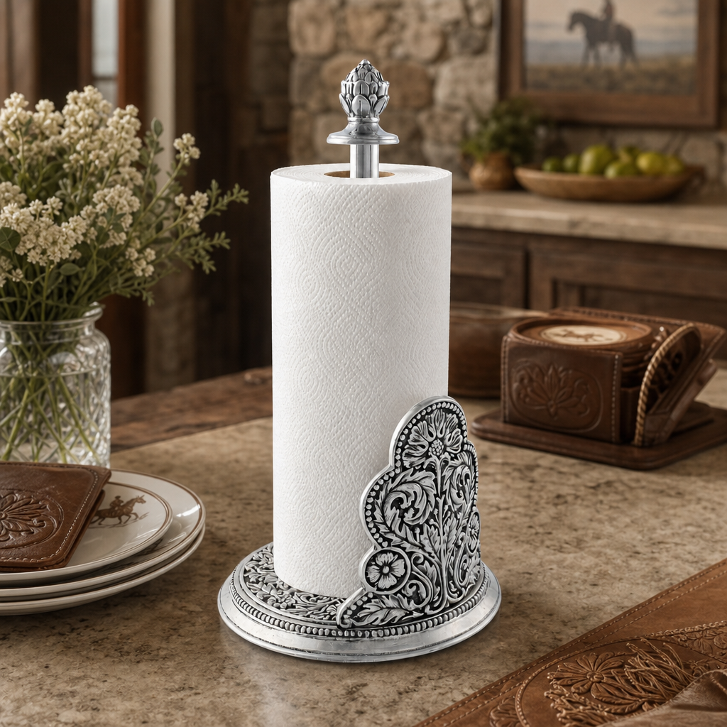 Concho Pattern Paper Towel Holder
