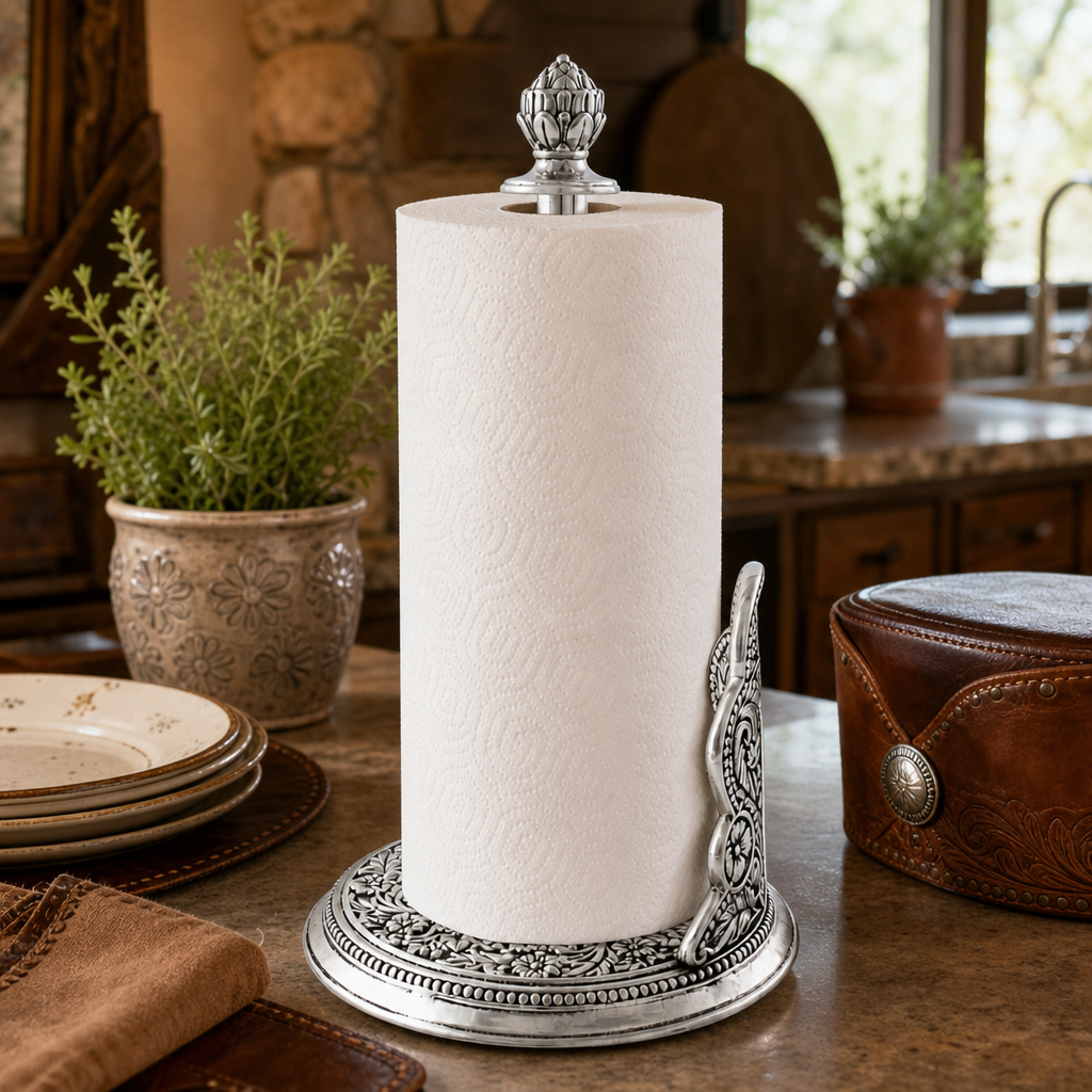 Concho Pattern Paper Towel Holder