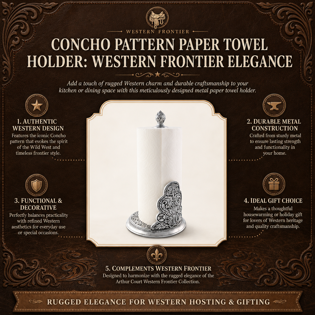 Concho Pattern Paper Towel Holder