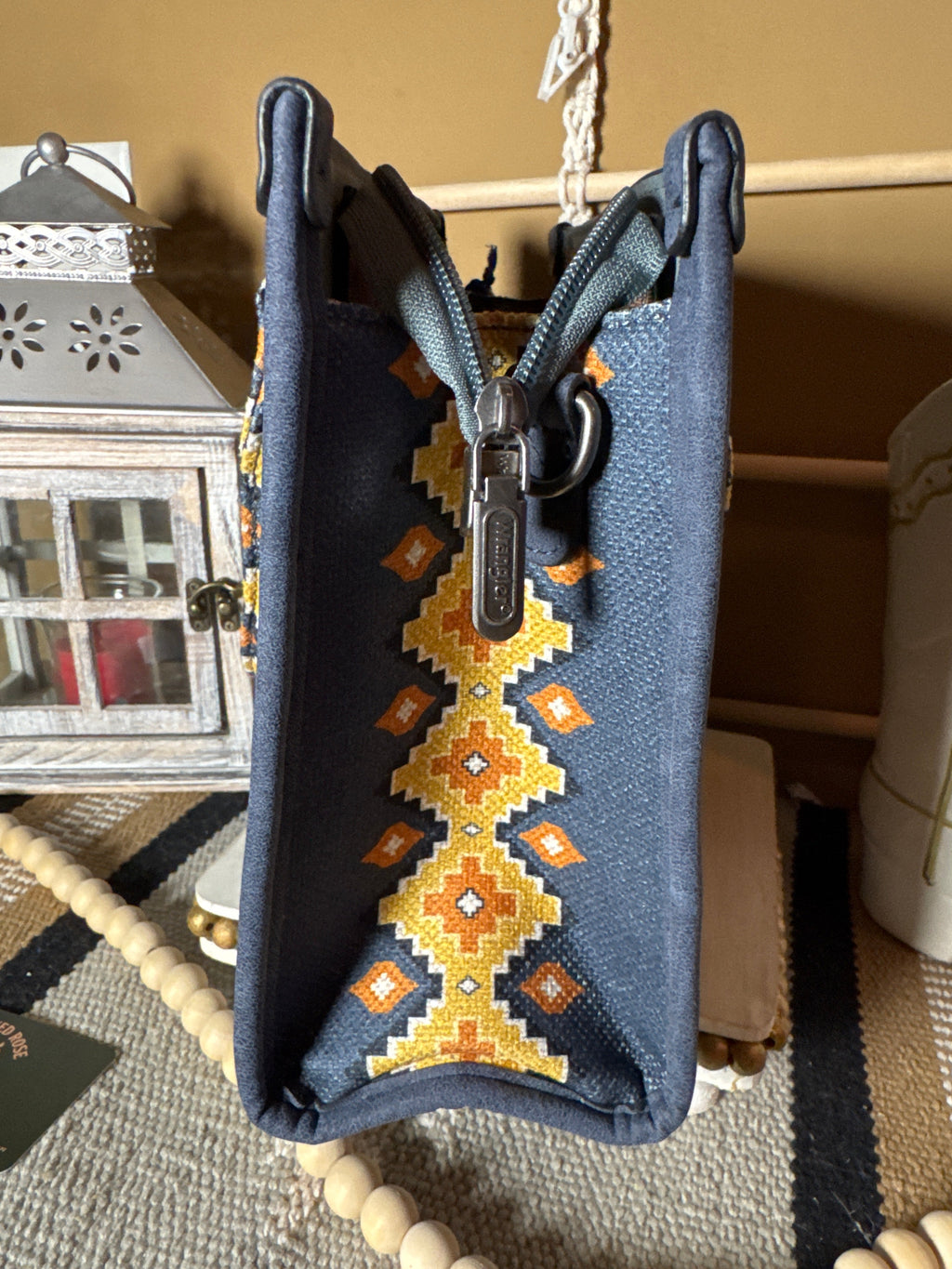 Wrangler Aztec Tote/Crossbody-Jean