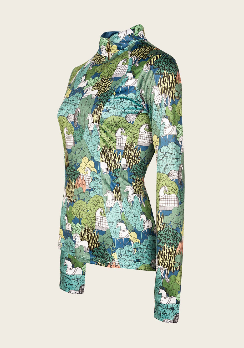 Enchanted Forest Quarter Zip Sun Shirt
