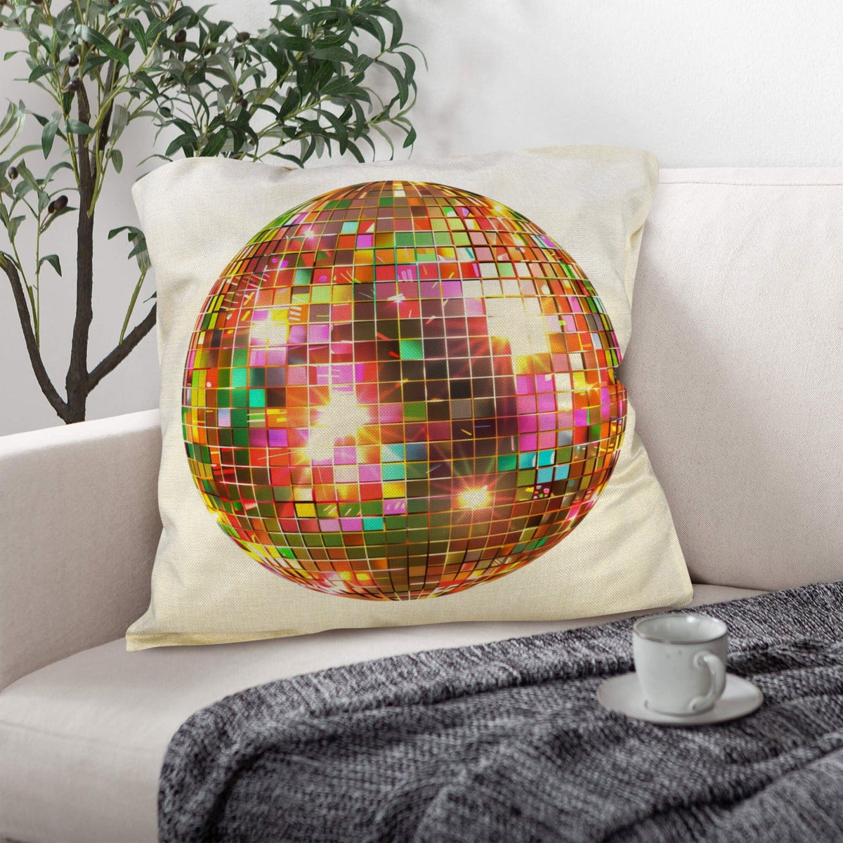 Baha Ranch Disco Ball Pillow Case Made in America