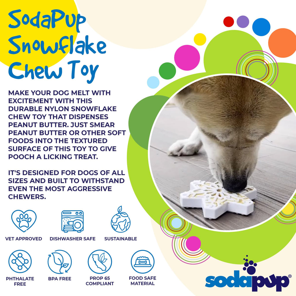 Snowflake Nylon Dog Chew Toy For Aggressive Chewers Model eChew