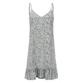 Two Piece Lace Floral Print Summer Dress Spaghetti Strap Ruffled Model 2024