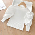 Girls Western Style Long Puff Sleeved Shirt