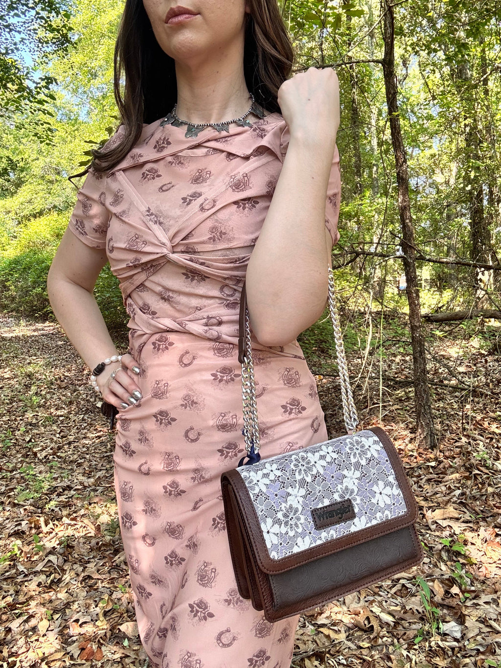 Lucky Shoe Crossover Dress
