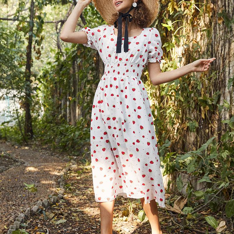 Strawberry Fields Women's Summer Dress Floral Chiffon SF01