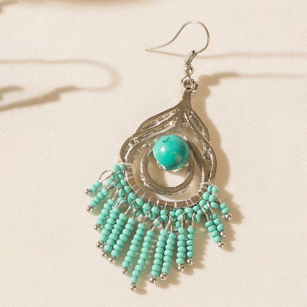 Sway of the Sea Earrings in Lagoon Blue
