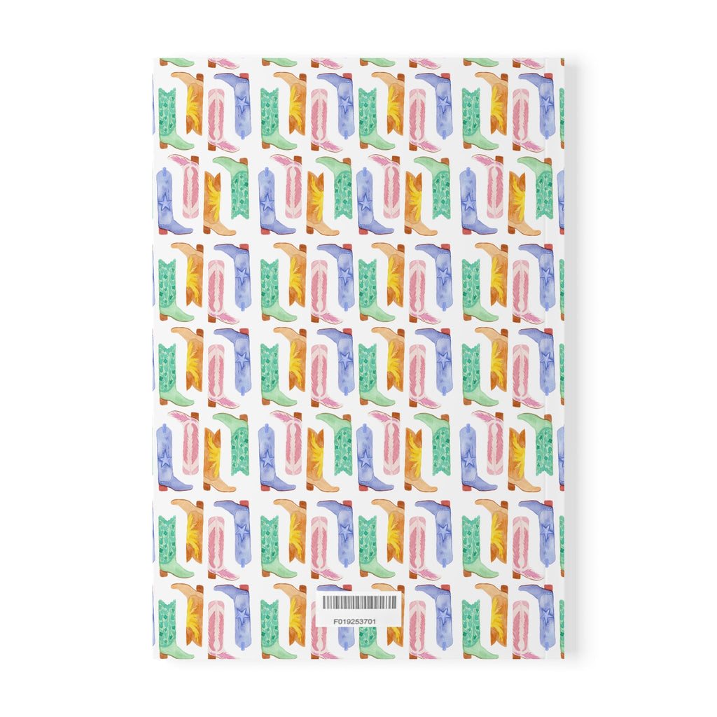Watercolor Cowboy boots Softcover Notebook