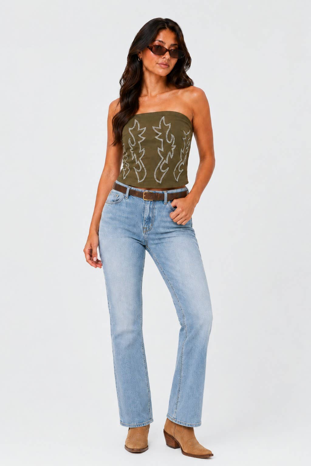 Sagebrush Stitch Tube Top
