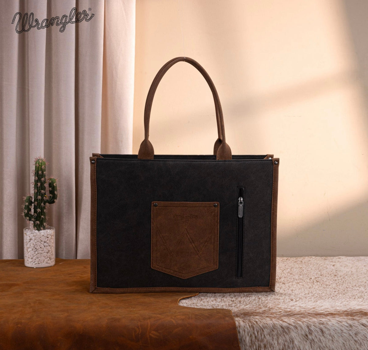 Wrangler Buckle Concealed Carry Large Tote