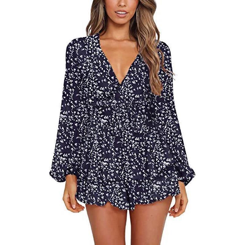 Floral Breeze Chiffon Dress Casual Wear Printed One-Piece