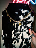 Scarf Charm Necklace - Cowgirl