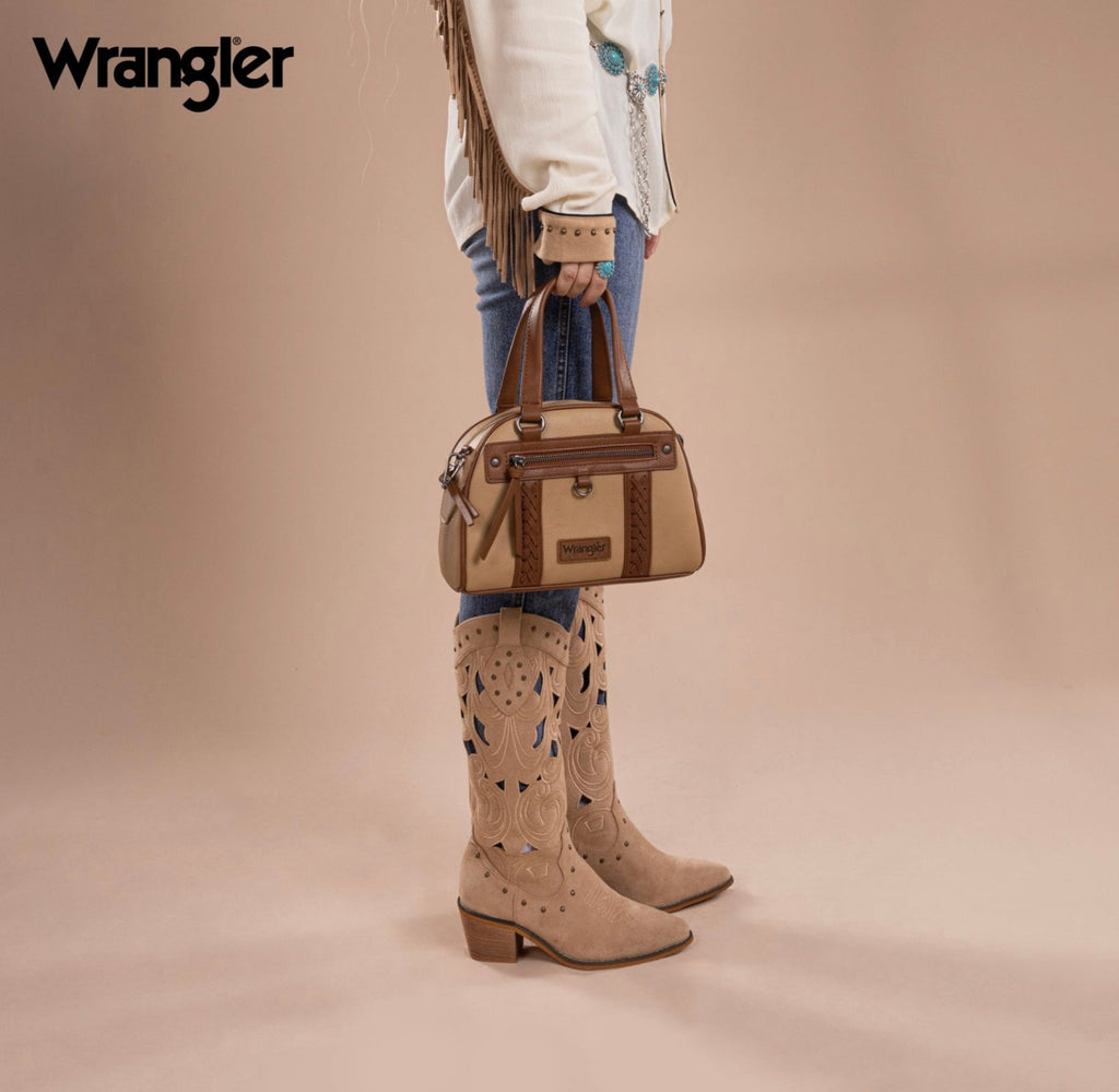 Wrangler Whipstitch Collection Satchel/Crossbody Bag-Multiple Colors