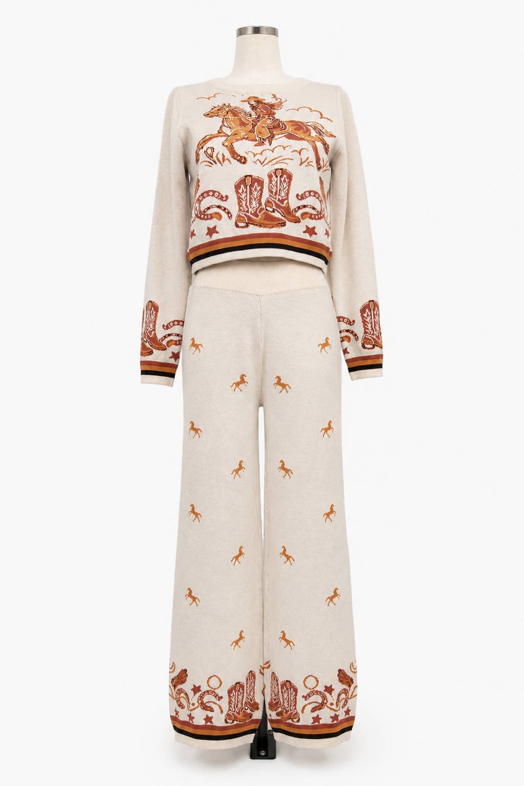 Western Graphic Sweater Set