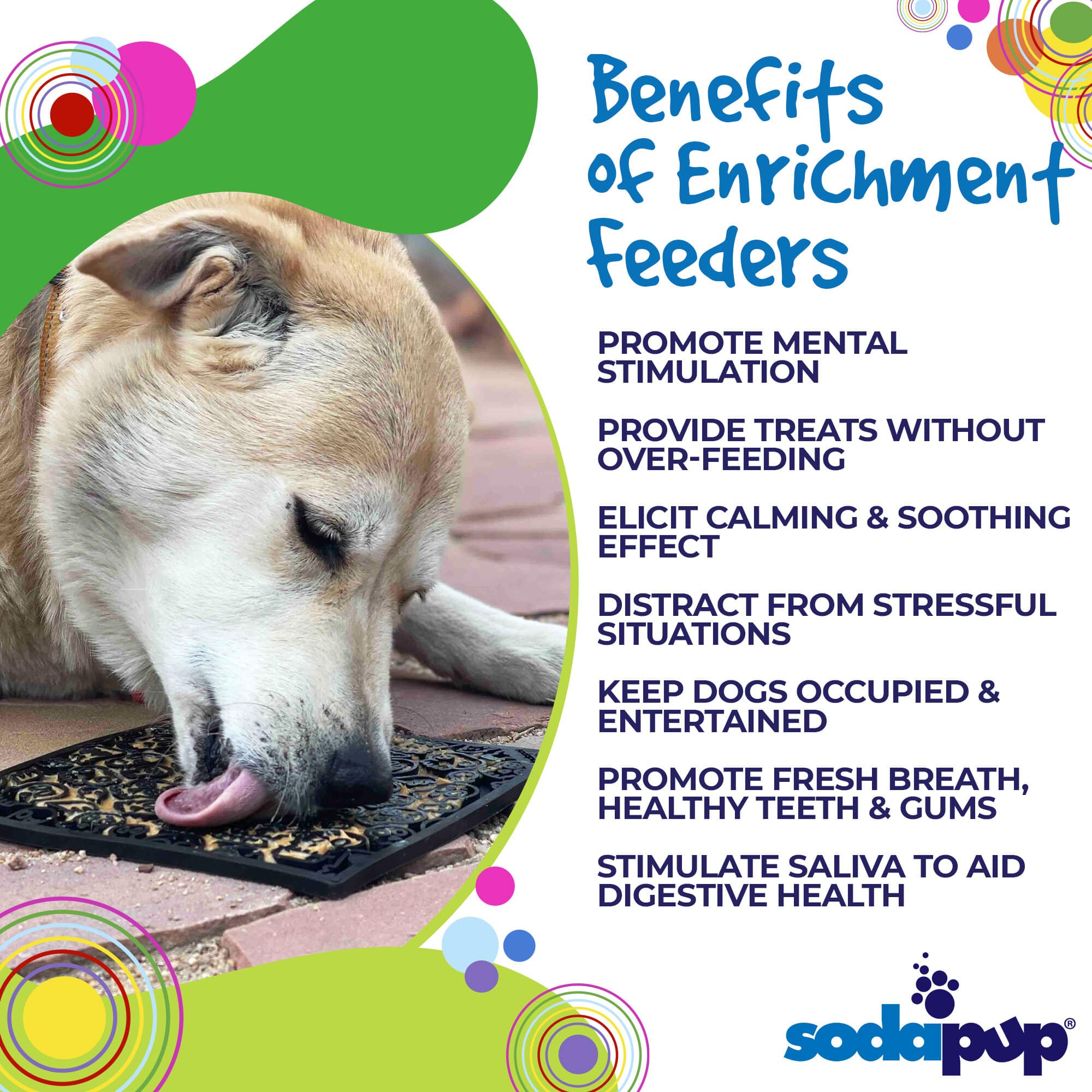 SodaPup Zombie eMat Enrichment Lick Mat for Dogs and Cats