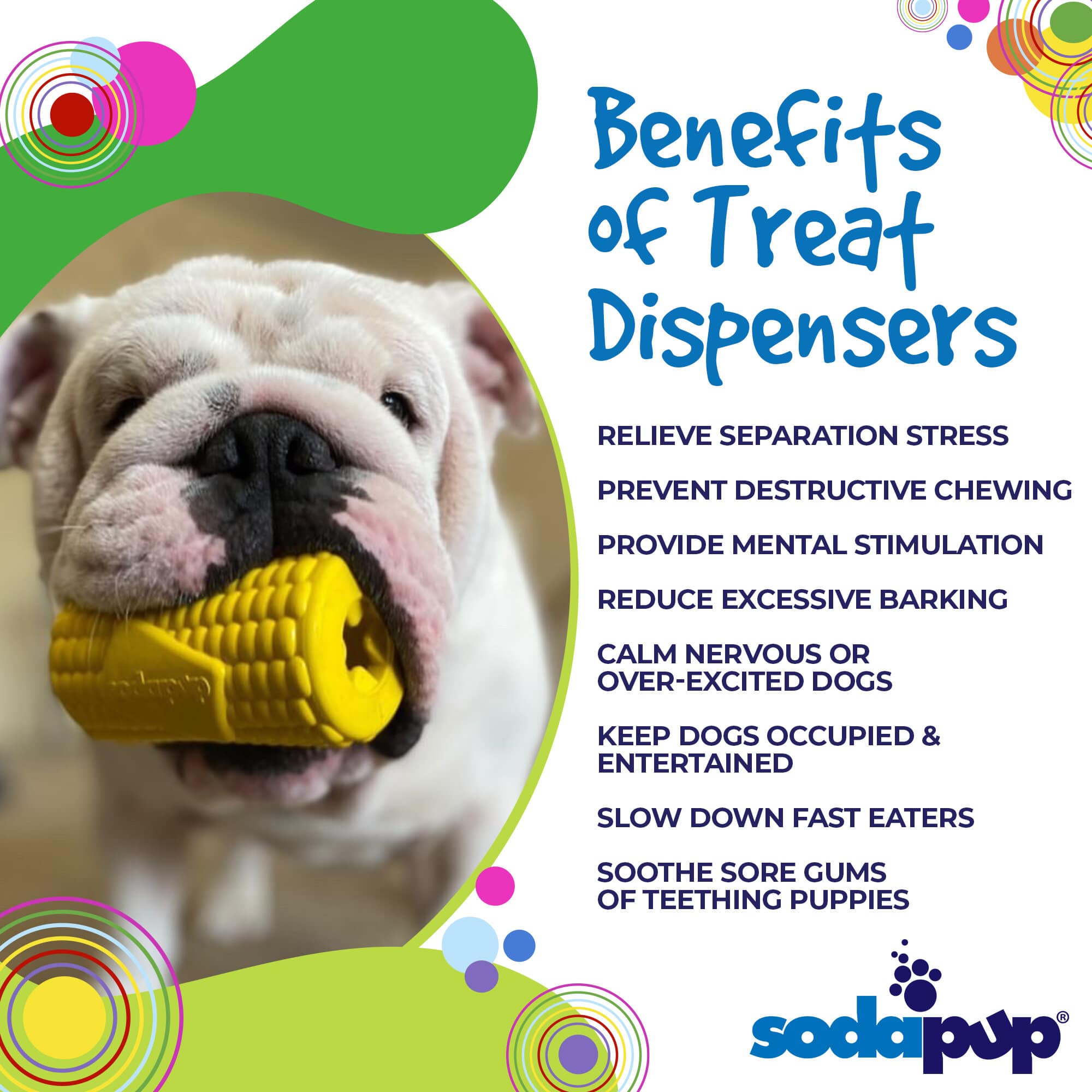 Corn On The Cob eDispenser Dog Toy Treat Dispenser Usa Made