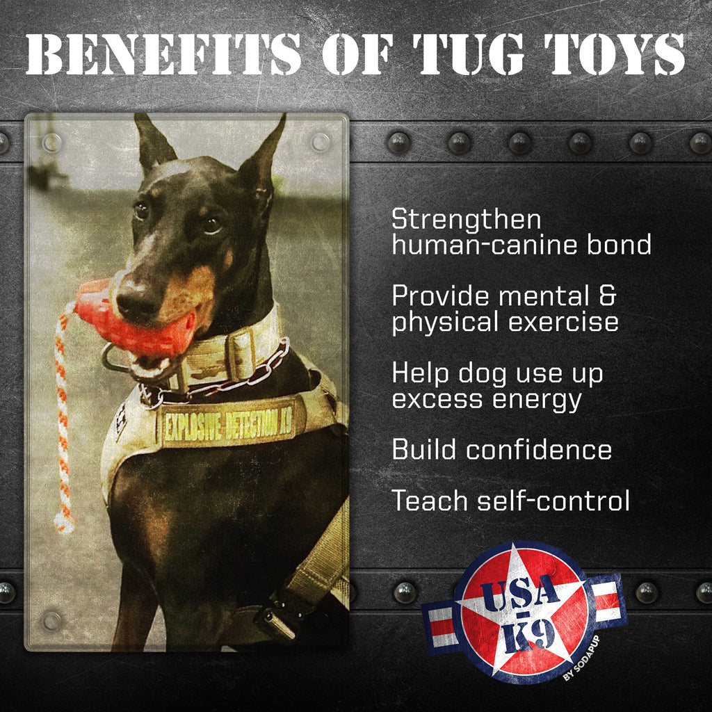 USA-K9 Grenade Rubber Dog Chew Toy For Heavy Chewers