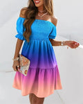 Boho Breeze Off-Shoulder Dress Casual Wear BB-OD01