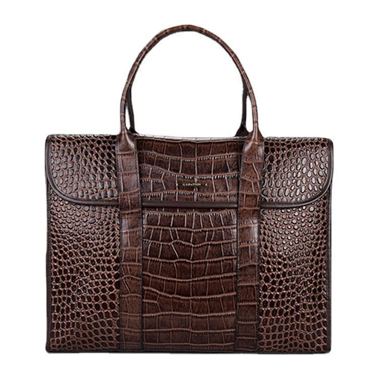 Exotic Croco Leather Laptop Bag For Women Model CL-01