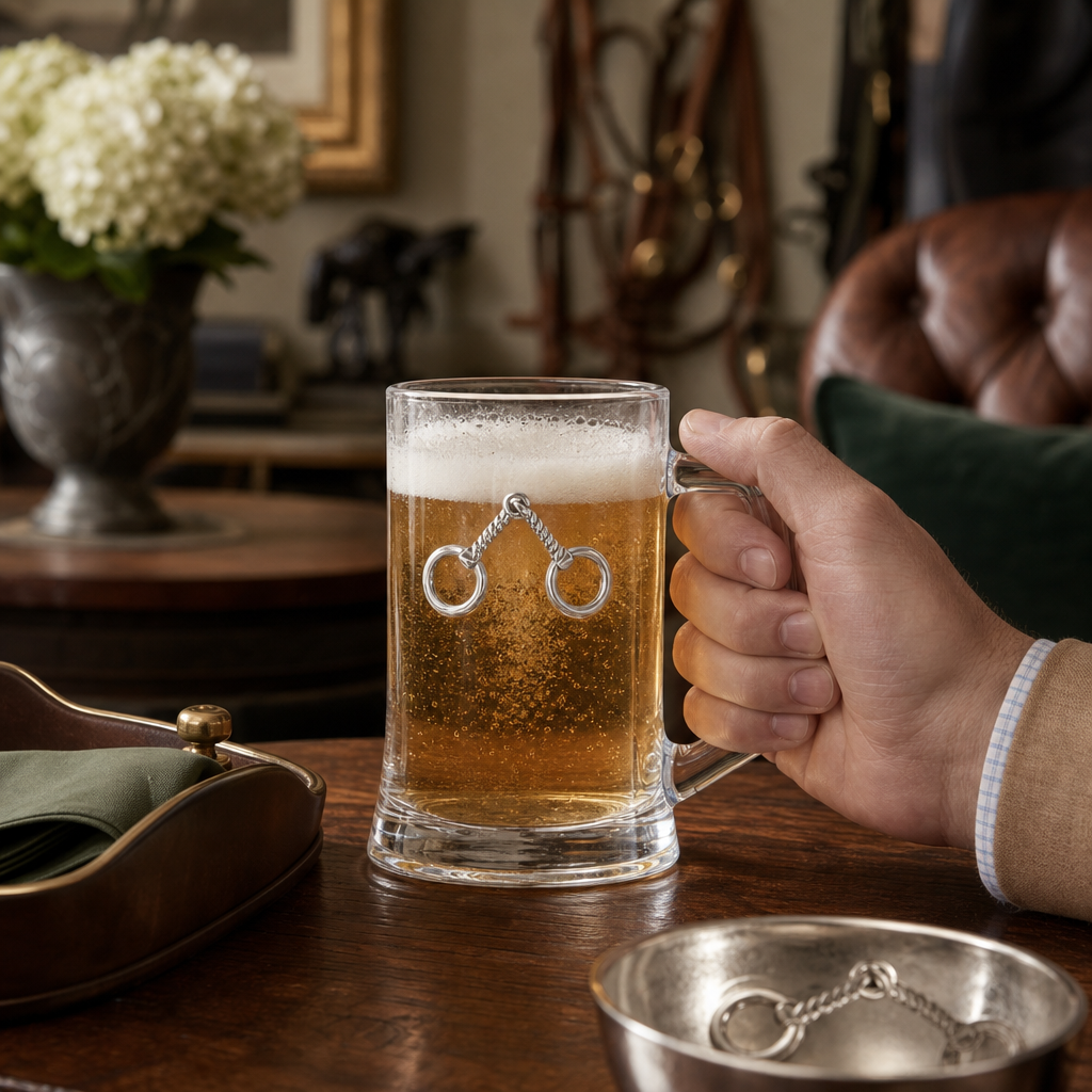 Equestrian Bit Beer Mugs - Set of 2