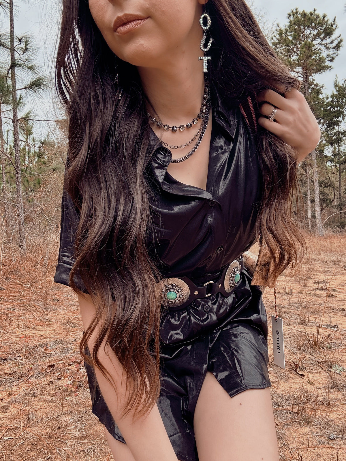 Howdy Satin Romper